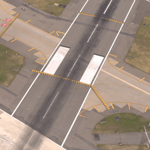 An aiports Airfield runway layout